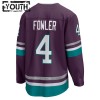 Maillot de Hockey Anaheim Ducks 30th Anniversary Replica Cam Fowler 2023-24 Violet Troisième - Enfant